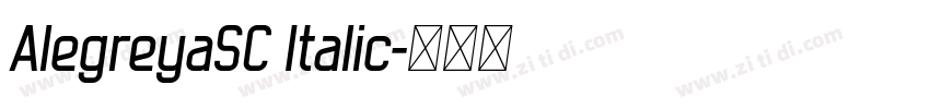 AlegreyaSC Italic字体转换